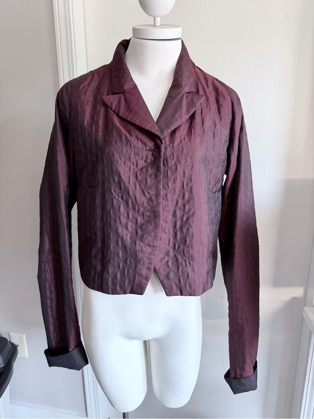 Dries Van Noten jacket in burgundy